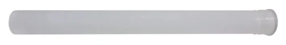 Weiße Rohrverlängerung aus Kunststoff, geeignet für Haustechnik-Anwendungen. Produkt von Vaillant zur Unterstützung von Rohrverbindungen.